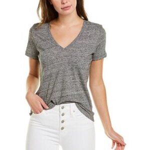 Madewell Heather Gray V-Neck Short Sleeve Tee